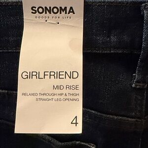 Sonoma Women's Girlfriend Jeans - Deep Blue